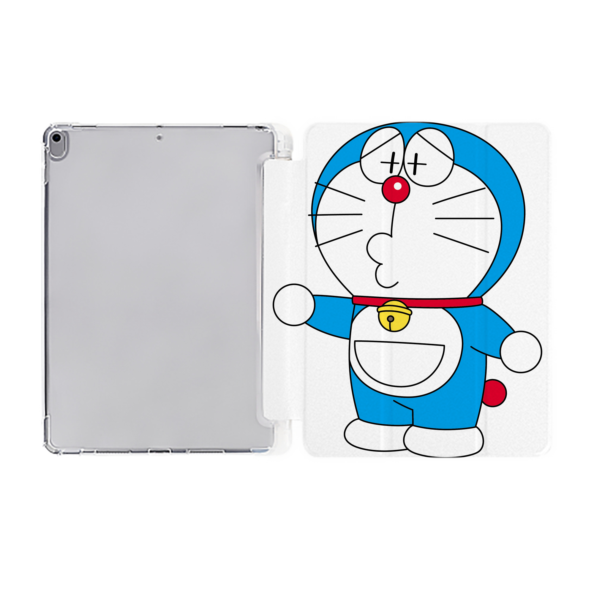 （画像用） ドラえもん Doraemon IPad ケース ペン収納付き 三つ折りスタンド PUレザー×シリコン 対応機種9.5/10.5/10.9インチ